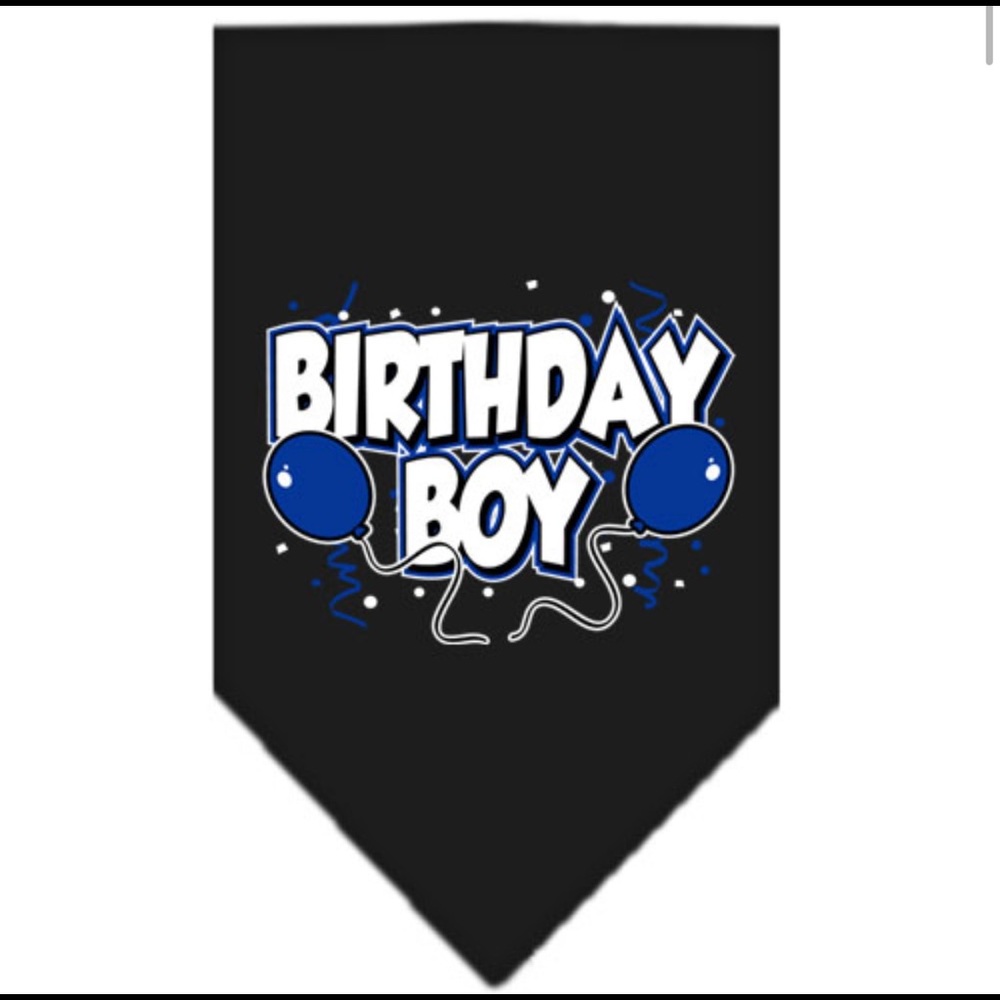 Birthday Boy Dog Bandana Small Large